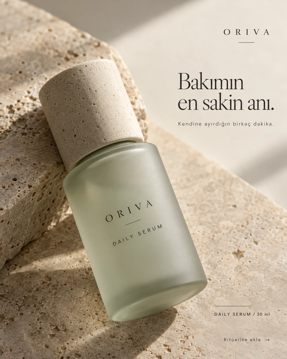 Oriva bakım ürünü reklam tasarımı